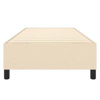 Boxspringframe stof crmekleurig 90x190 cm - thumbnail