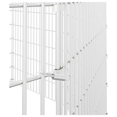 VidaXL Dierenverblijf 10 panelen 54x100 cm gegalvaniseerd ijzer