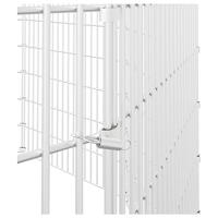VidaXL Dierenverblijf 10 panelen 54x100 cm gegalvaniseerd ijzer - thumbnail