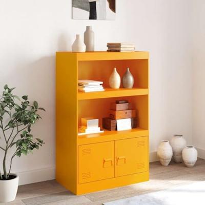 Dressoir 67x39x107 cm staal mosterdgeel Dressoir 67x39x107 cm staal mosterdgeel