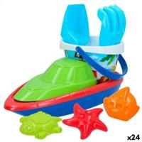 Strandspeelgoedset Colorbaby 8 Onderdelen Boot Polypropyleen (24 Stuks) - thumbnail