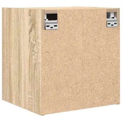 Nachtkastjes 2 st wandgemonteerd 38x34x40 cm sonoma eikenkleur