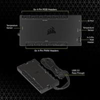 Corsair iCUE Commander CORE XT PC-ventilatorcontroller Aantal kanalen: 6 - thumbnail