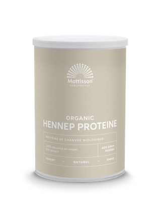 Mattisson Vegan hennep proteine 50% bio 400 Gram
