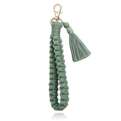 Deja Jewels Macramé Gevlochten Sleutelhanger - Groen Deja Jewels Macramé Gevlochten Sleutelhanger - Groen