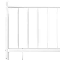 Bedframe metaal wit 100x200 cm - thumbnail