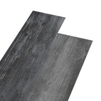 VidaXL Vloerplanken zelfklevend 5,02 m² 2 mm pvc glanzend grijs - thumbnail