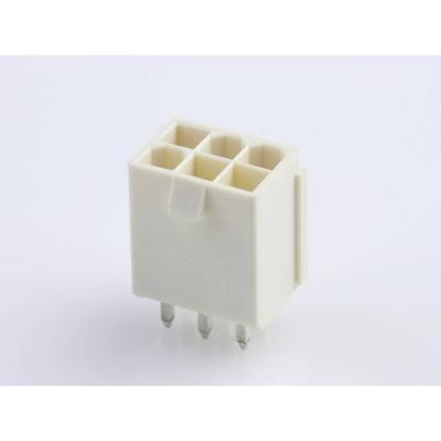 Molex 874270642 Female header, inbouw (standaard) Totaal aantal polen: 6 Rastermaat: 4.20 mm Inhoud: 1 stuk(s) Bulk