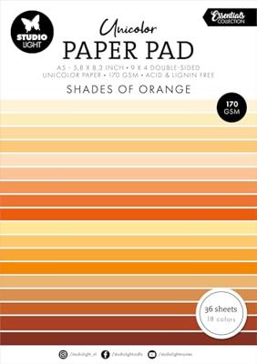 Studio Light • essentials unicolor paper pad shades of orange