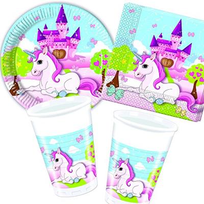 Unicorn Uitnodigingen met envelop (6st) - thumbnail