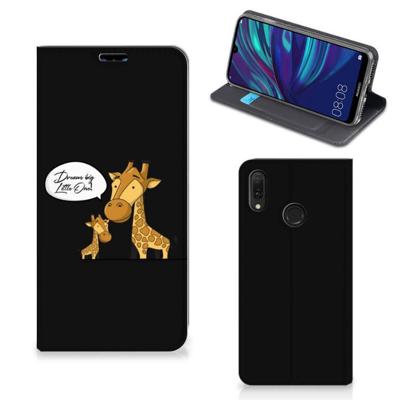 Huawei Y7 hoesje Y7 Pro (2019) Magnet Case Giraffe Huawei Y7 hoesje Y7 Pro (2019) Magnet Case Giraffe