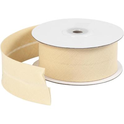 Creativ Company Bias band, b: 36 mm, naturel, 10 m/ 1 rol