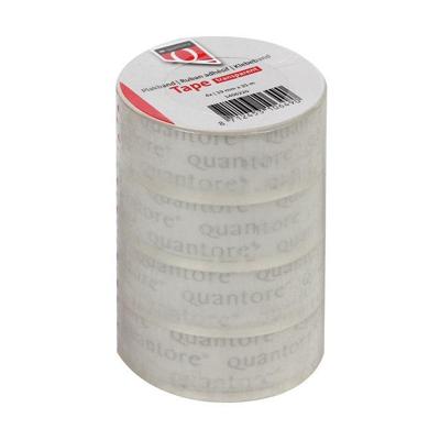 Plakband quantore 19mmx25m transparant | 12 stuks