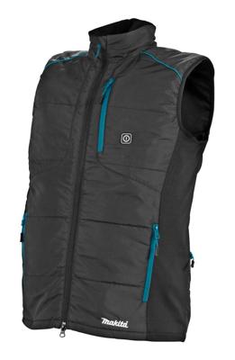 Makita dcv202z3xl verwarmd vest xxxl | zonder accu's en lader | inclusief jasadapter | in doos - dcv202z3xl