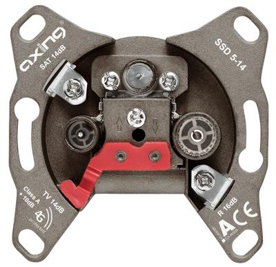 Axing SSD 5-14 Antennedoos TV, FM, Satelliet Inbouw (in muur) Doorvoerdoos Axing SSD 5-14 Antennedoos TV, FM, Satelliet Inbouw (in muur) Doorvoerdoos