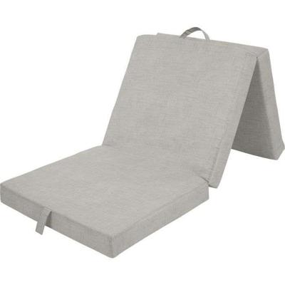 Verstelbare opklapbare chaise longue - SAMBA - Schuim en stof - Beige - 190 x 70 x 9 cm