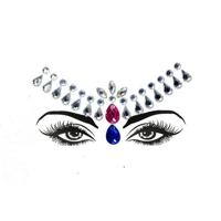 3 PC'S voorhoofd groene Masquerade make-up acryl gezicht sticker stijl: YT-18 - thumbnail