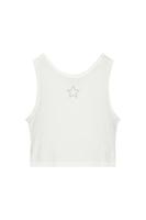 Like Flo zomer tanktop meisjes teens - off wit - embroiderie - Essie - thumbnail