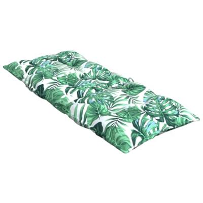 VidaXL Stoelkussens 2 st hoge rug bladpatroon oxford stof