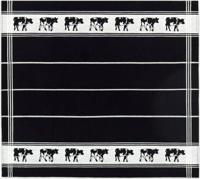 DDDDD theedoek 60x55 cm zw/bon zw/wi - thumbnail