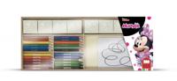 Multiprint kleurset Minnie Mouse hout 34-delig - thumbnail