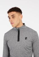 Protest Rewill 1/4 Zip Pully Heren Dark Grey Melee M - thumbnail