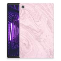 Lenovo Tab M10 Plus Tablet Back Cover Marble Pink - Origineel Cadeau Vriendin - thumbnail