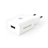 Nedis WCHAU242AWT Wandlader 2,4 A 1 Uitgang Usb-a Wit - thumbnail