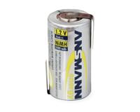 Ansmann Sub-C 2750mAh LSD met soldeerlippen - thumbnail