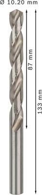 Bosch Accessories 2608585523 HSS Metaal-spiraalboor 10.2 mm Gezamenlijke lengte 133 mm Geslepen DIN 338 Cilinderschacht 5 stuk(s) - thumbnail