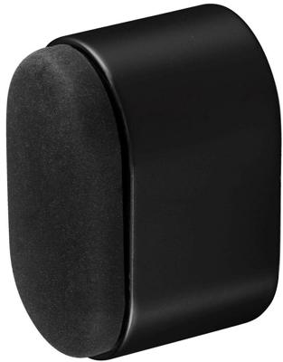 DEURBUFFER OVAAL 25MM MAT ZWART (4700)