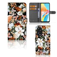 Hoesje voor OPPO Reno8 T 5G Dark Flowers - thumbnail