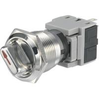 TRU COMPONENTS LAS1-BGQ-11X/21 Vandalismebestendige draaischakelaar 250 V/AC 5 A Schakelposities 2 1 x 90 ° IP40 1 stuk(s) - thumbnail