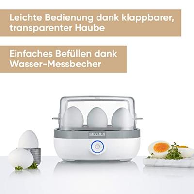 Severin eierkoker wit voor 6 eieren 420w Severin eierkoker wit voor 6 eieren 420w