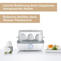Severin EK 3164 Eierkoker Met maatbeker, Met eierprikker, BPA-vrij Wit, Grijs - thumbnail