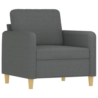Fauteuil 60 cm stof donkergrijs
