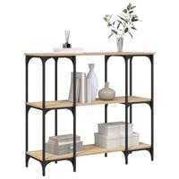 Wandtafel 102x35x90 cm bewerkt hout sonoma eikenkleurig - thumbnail