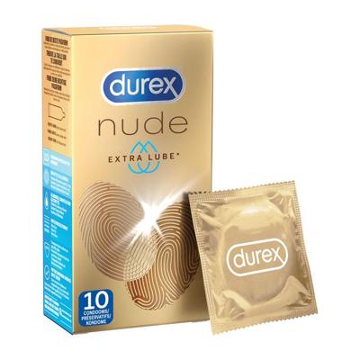 Durex Nude Condooms Extra Lube huid-op-huid gevoel (latex)