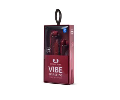 Fresh 'n Rebel Earbuds VIBE Draadloze Ruby Bluetooth in-ear hoofdtelefoon