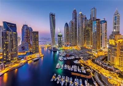 Clementoni high quality collection puzzel + poster dubai 1000 stukjes - thumbnail