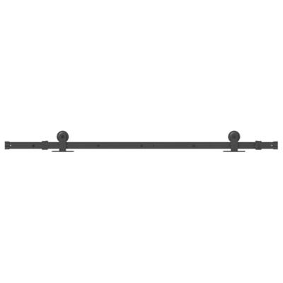 VidaXL Doos met onderdelen voor schuifdeur 152,5 cm staal zwart VidaXL Doos met onderdelen voor schuifdeur 152,5 cm staal zwart