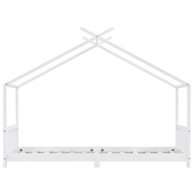 Kinderbedframe massief grenenhout wit 90x200 cm Kinderbedframe massief grenenhout wit 90x200 cm