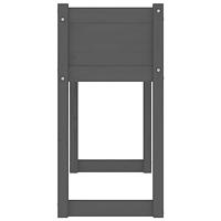 VidaXL Plantenbak 78x40x81 cm massief grenenhout grijs - thumbnail