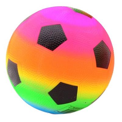 Johntoy fleurige voetbal regenboog maat 5