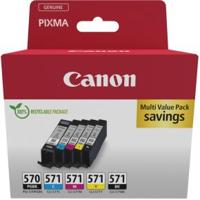 Canon Inktcartridge PGI-570 CLI-571 Origineel Combipack Zwart, Zwart, Cyaan, Magenta, Geel 0372C006 - thumbnail