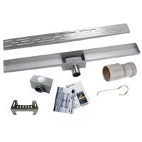 Wiesbaden Eco RVS douchegoot 80 cm - thumbnail