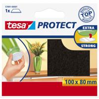 Tesa Protect Beschermvilt Rechthoekig - Bruin - 80 x 100 mm - thumbnail