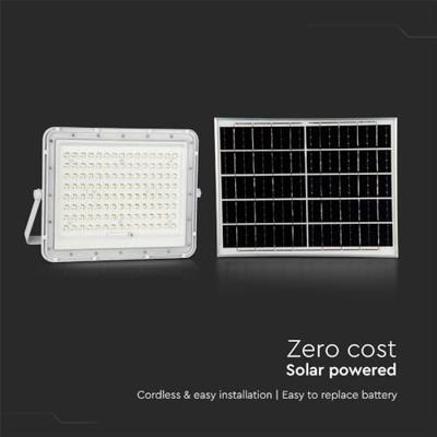 V-TAC VT-180W-W 7846 LED-schijnwerper, Zonne-energiemodule 20 W Neutraalwit Wit