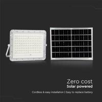 V-TAC VT-180W-W 7846 LED-schijnwerper, Zonne-energiemodule 20 W Neutraalwit Wit - thumbnail