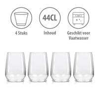 Drinkglas 440ml 4 stuks - thumbnail